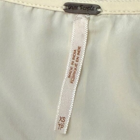 Free People Beaded Mini Cape Dress Tunic Boho Flowy Sheer Overlay Size XS - Picture 9 of 10